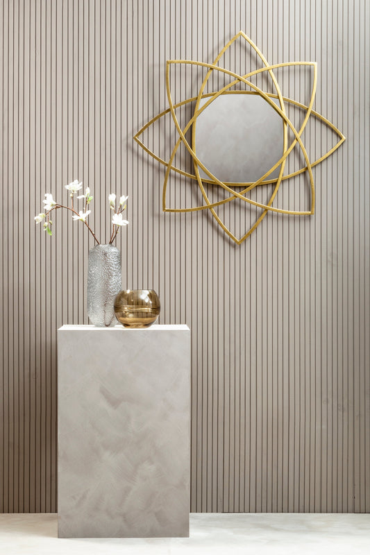 Dubai Gold Geometric Wall Mirror