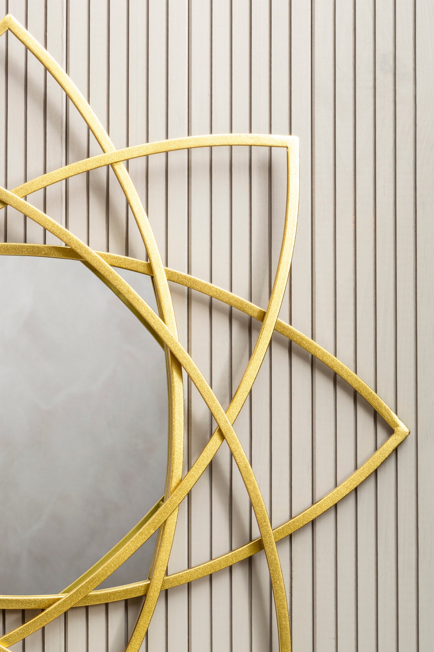 Dubai Gold Geometric Wall Mirror
