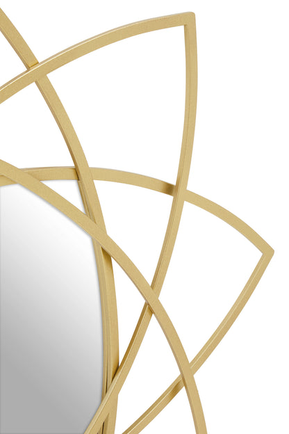 Dubai Gold Geometric Wall Mirror