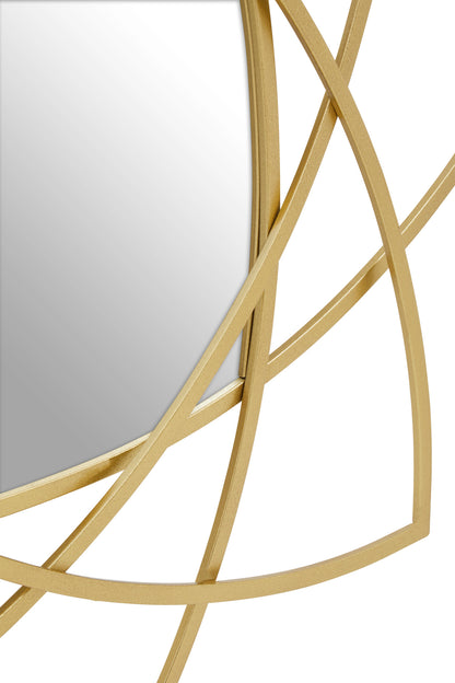 Dubai Gold Geometric Wall Mirror
