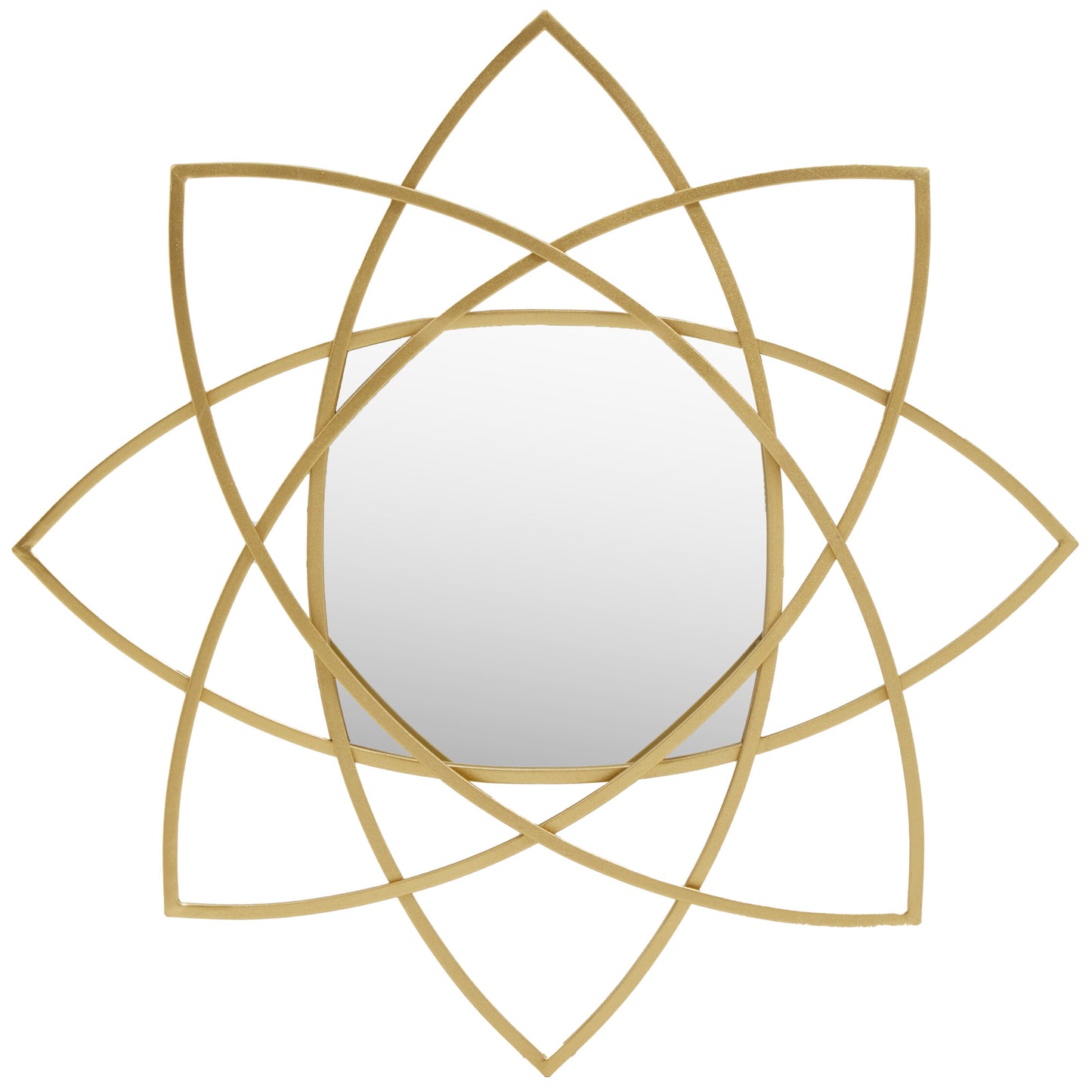Dubai Gold Geometric Wall Mirror
