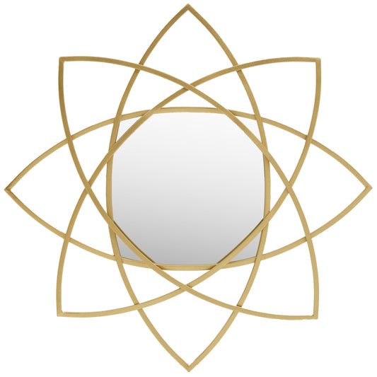 Dubai Gold Geometric Wall Mirror