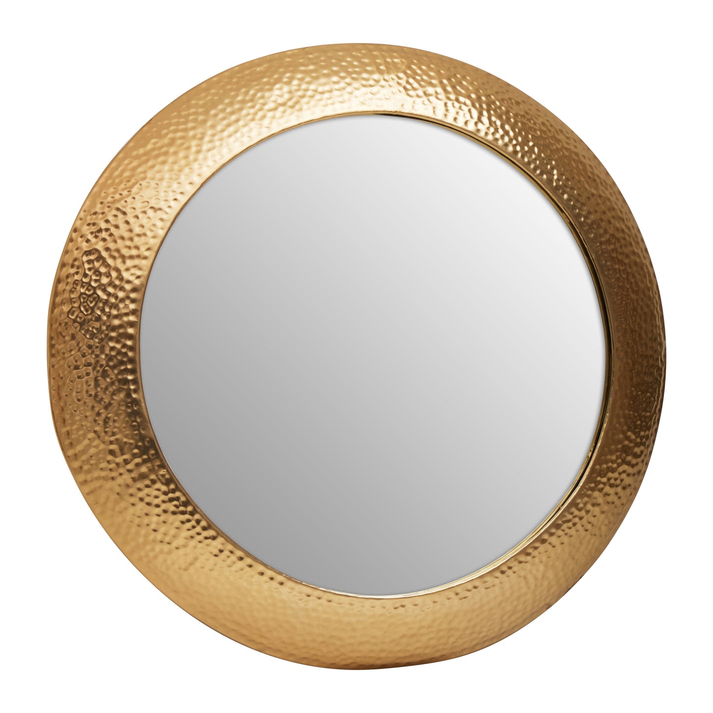 Nia Gold Round Wall Mirror