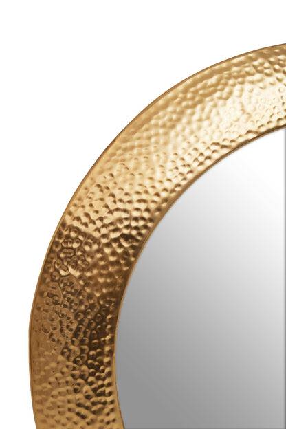 Nia Gold Round Wall Mirror