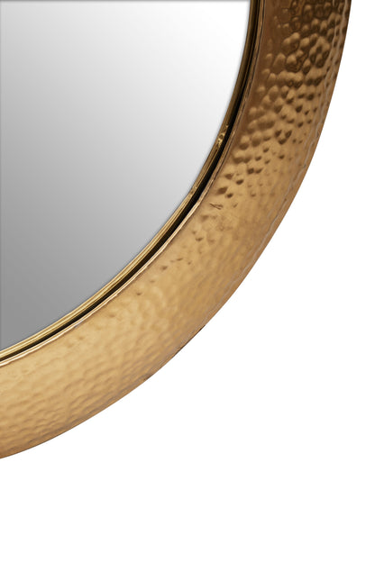 Nia Gold Round Wall Mirror