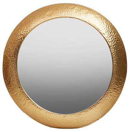 Nia Gold Round Wall Mirror