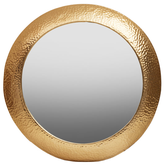 Nia Gold Round Wall Mirror