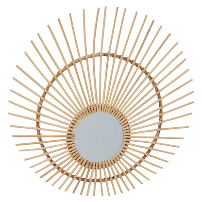 India Natural Rattan Wall Mirror