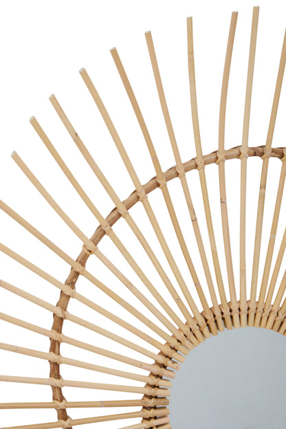 India Natural Rattan Wall Mirror