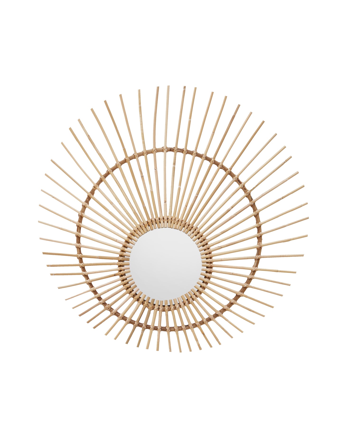 India Natural Rattan Wall Mirror