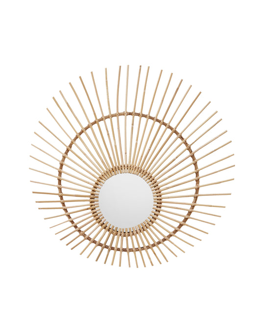 India Natural Rattan Wall Mirror