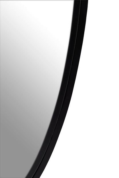 Felix Industrial Wall Mirror with Black Finish Frame