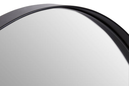 Felix Industrial Wall Mirror with Black Finish Frame