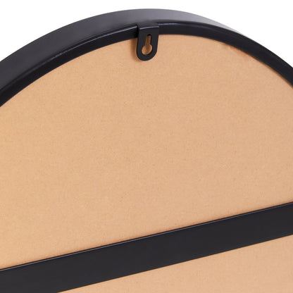 Felix Industrial Wall Mirror with Black Finish Frame