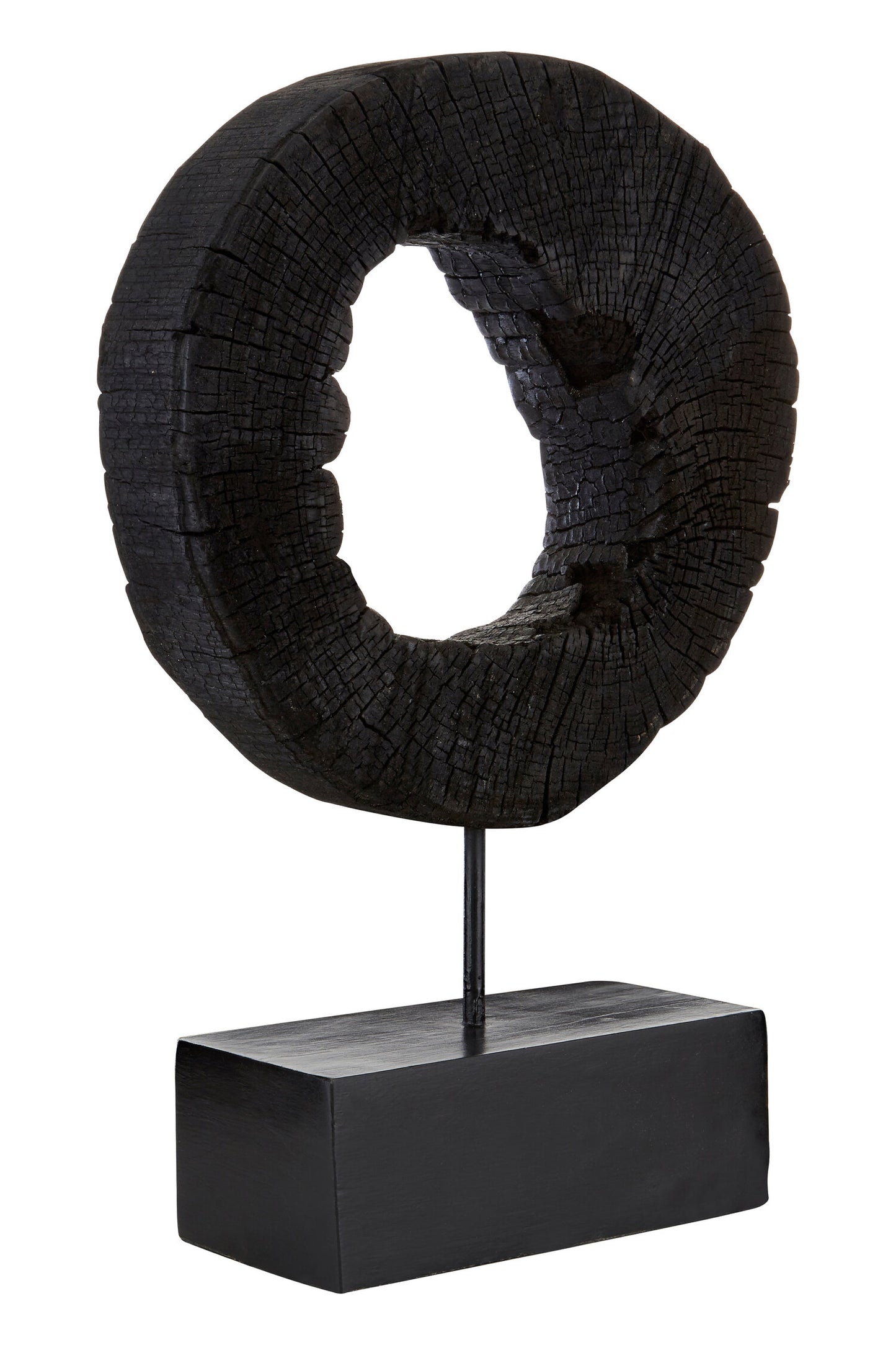 Luxe Decor Small Rustic Mango Wood Sculpture on Stand