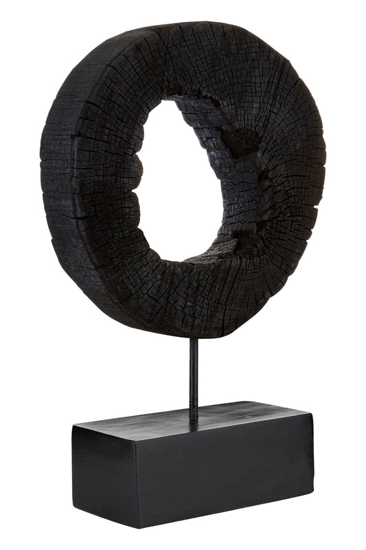 Luxe Decor Small Rustic Mango Wood Sculpture on Stand