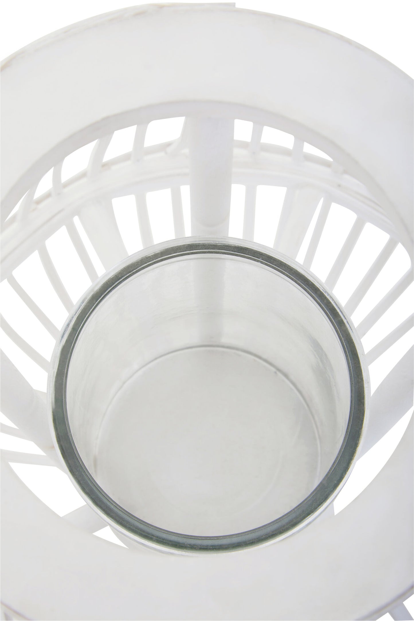 Seychelles Small White Bamboo Lantern Candle Holder