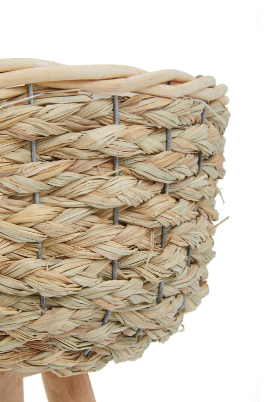 Seychelles Set of Two Natural Planters | Bali & Blue