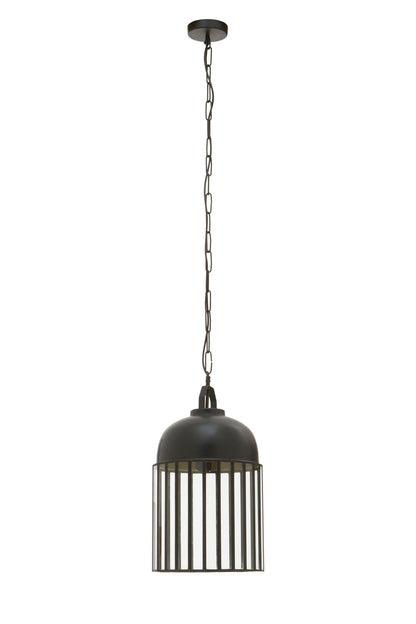 Preston Industrial Antique Black Pendant Light