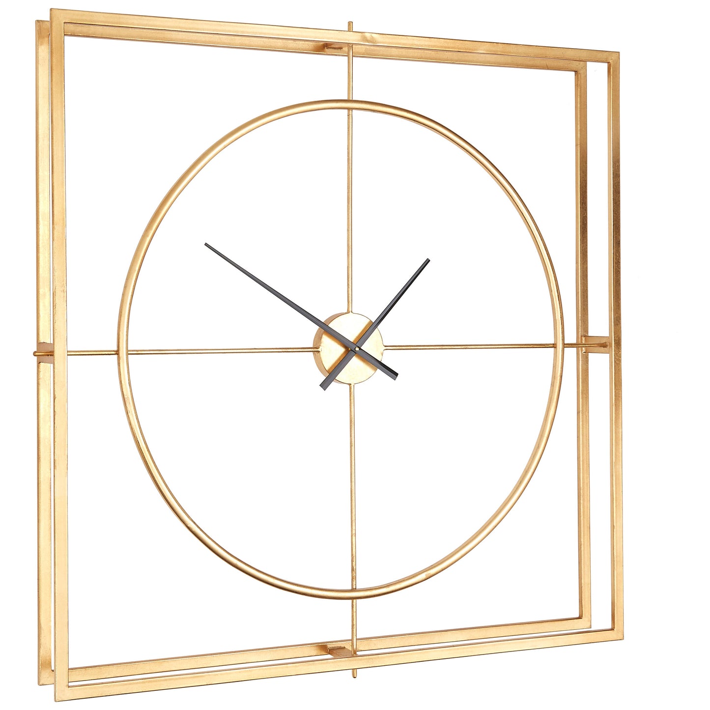 Square Luxe Dia Metal Wall Clock | Bali & Blue
