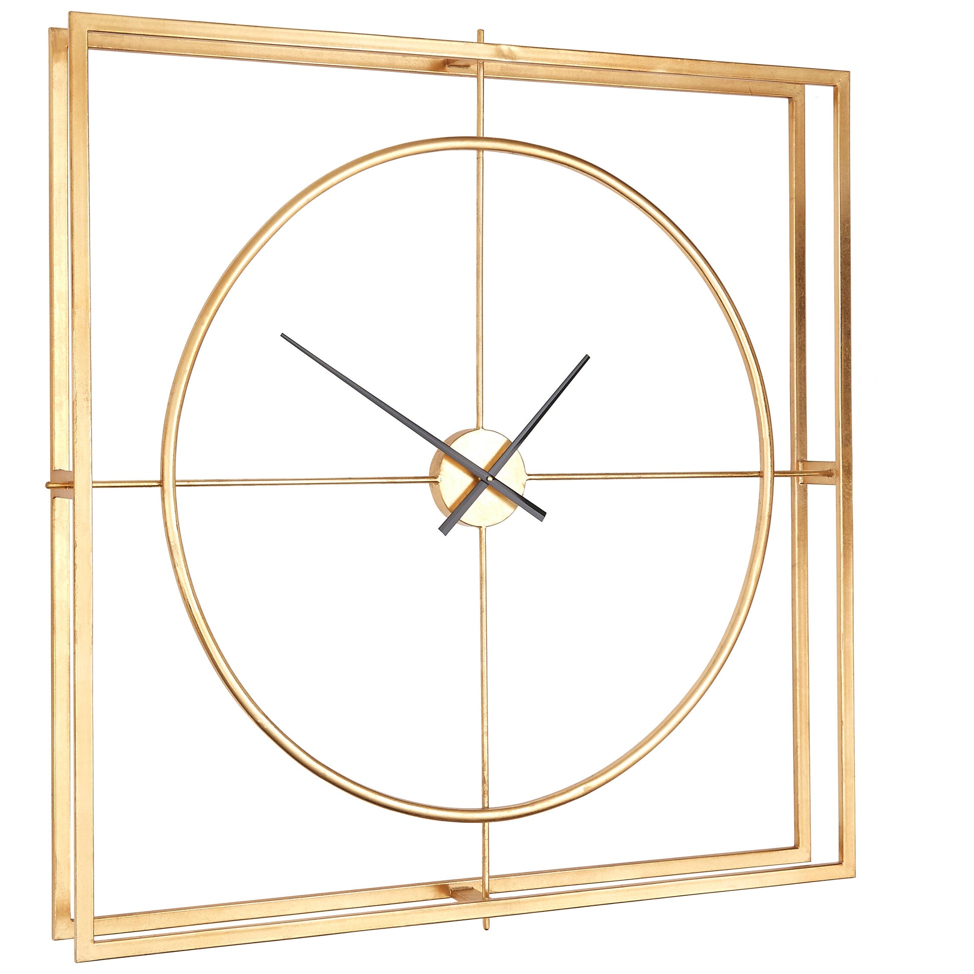 Square Luxe Dia Metal Wall Clock | Bali & Blue
