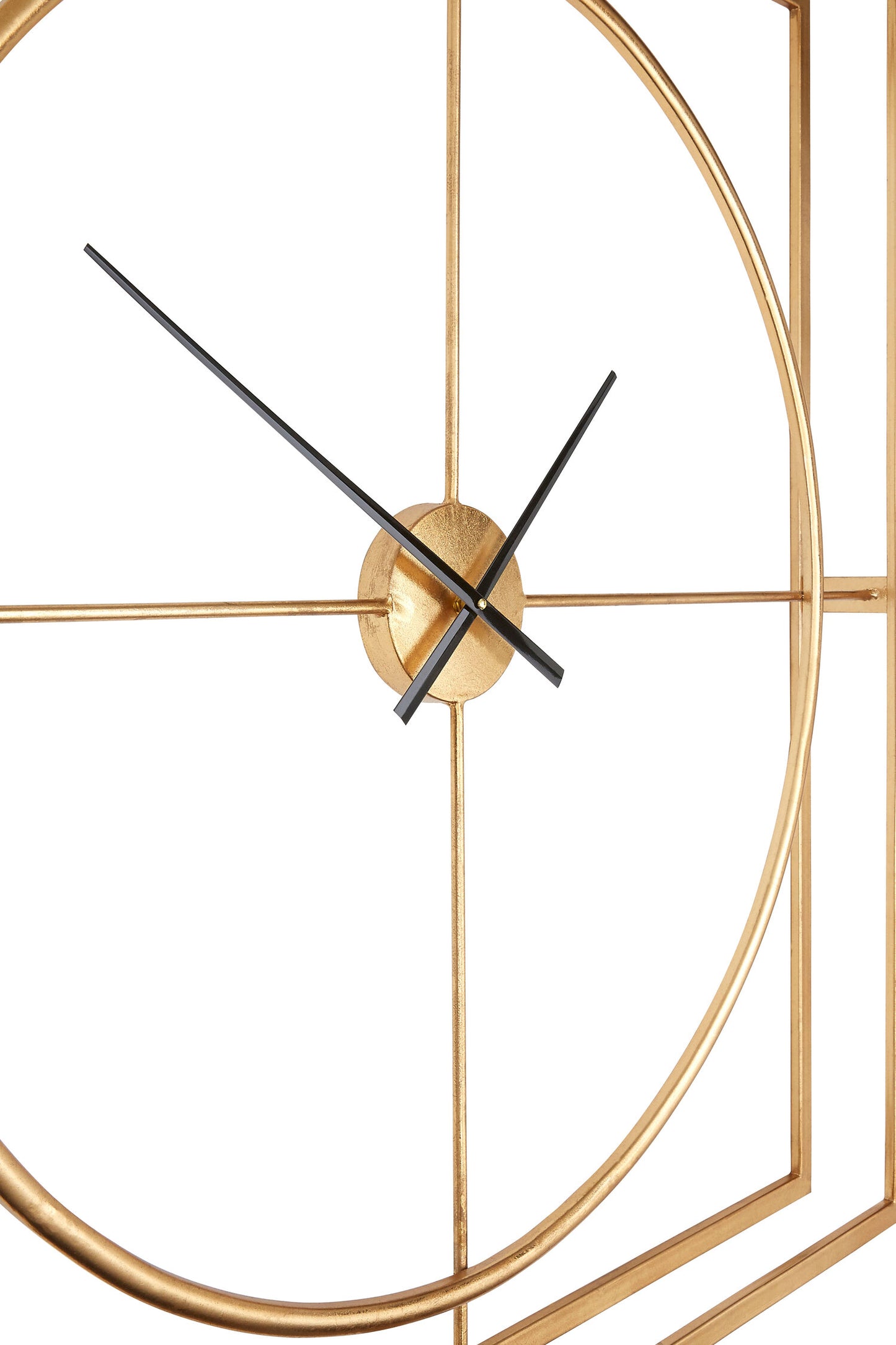 Square Luxe Metal Wall Clock