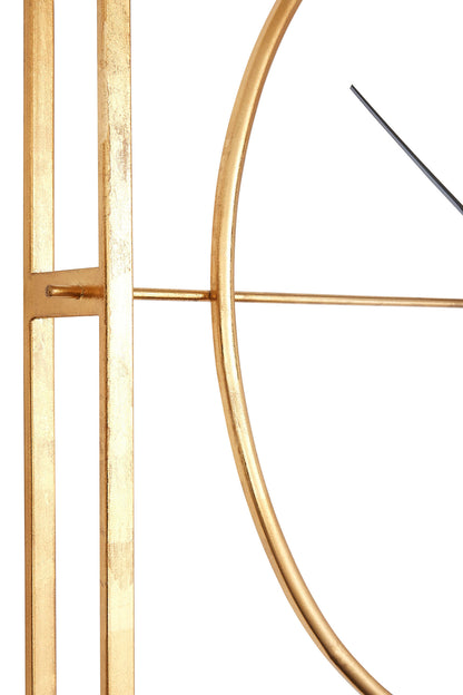 Square Luxe Metal Wall Clock