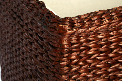 Costa Rica Leaf Woven Storage Hampers - Set of 2