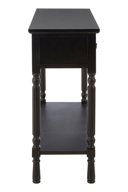 Cambridge 3 Drawer Vintage Black Console Table