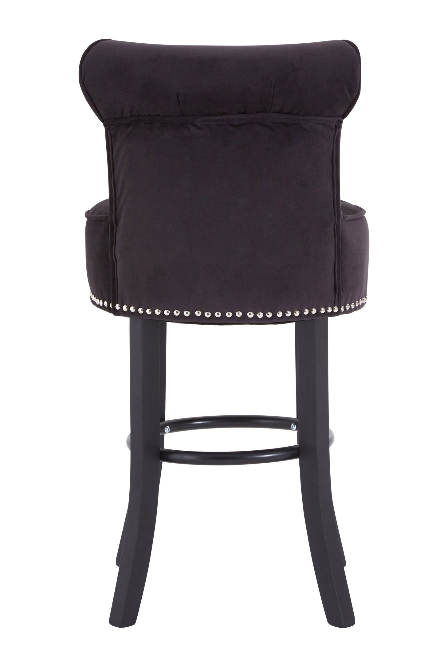Loxton Black Velvet Bar Chair Bar Stool | Bali & Blue