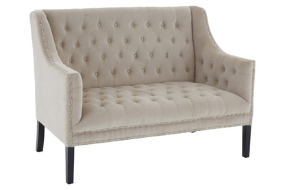 Loxton Camel Velvet 2 Seat Sofa | Bali & Blue