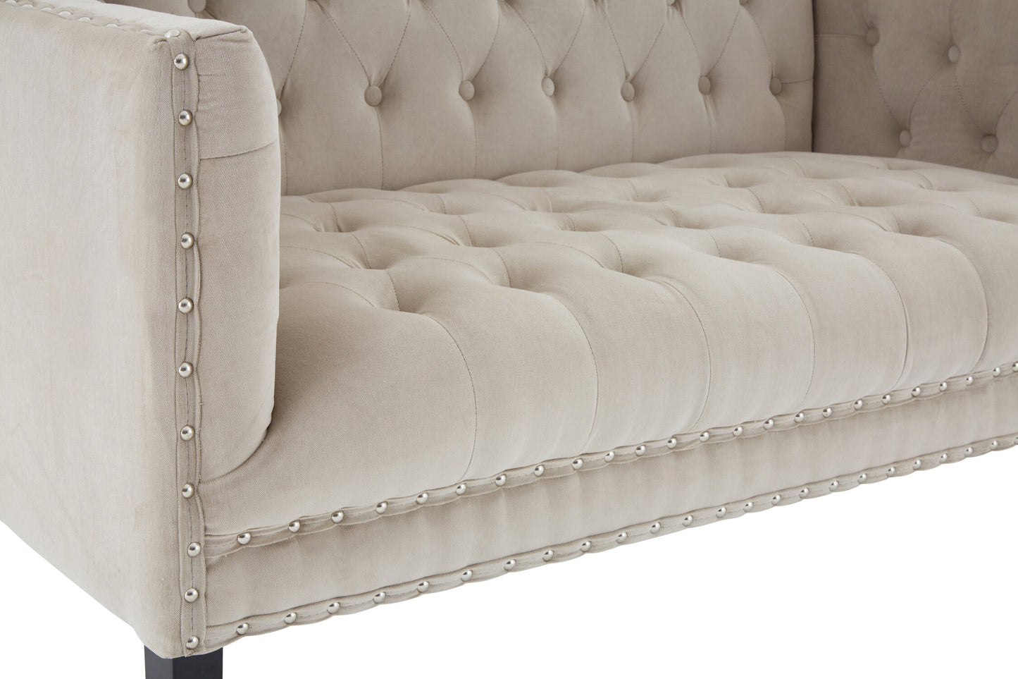 Loxton Camel Velvet 2 Seat Sofa