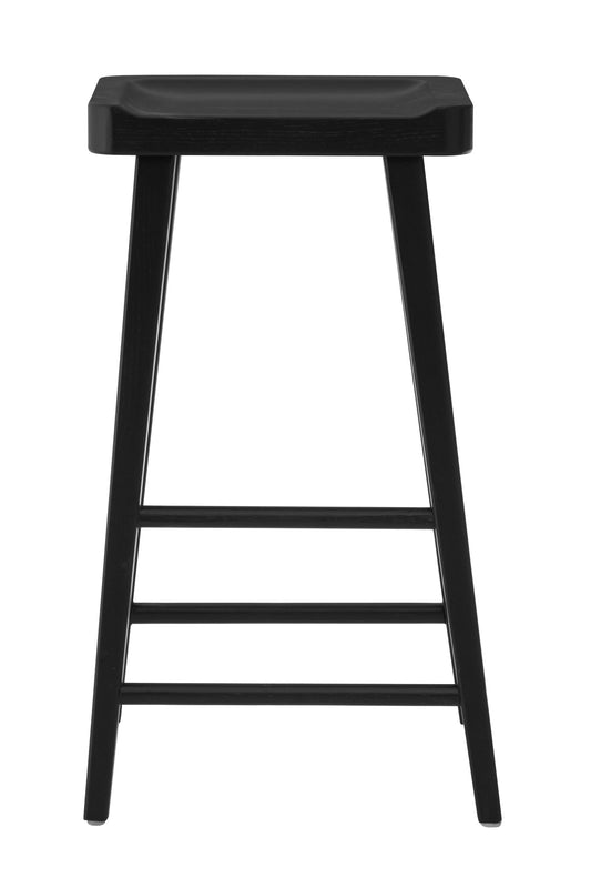 Farmhouse Oak Wood Bar Stool