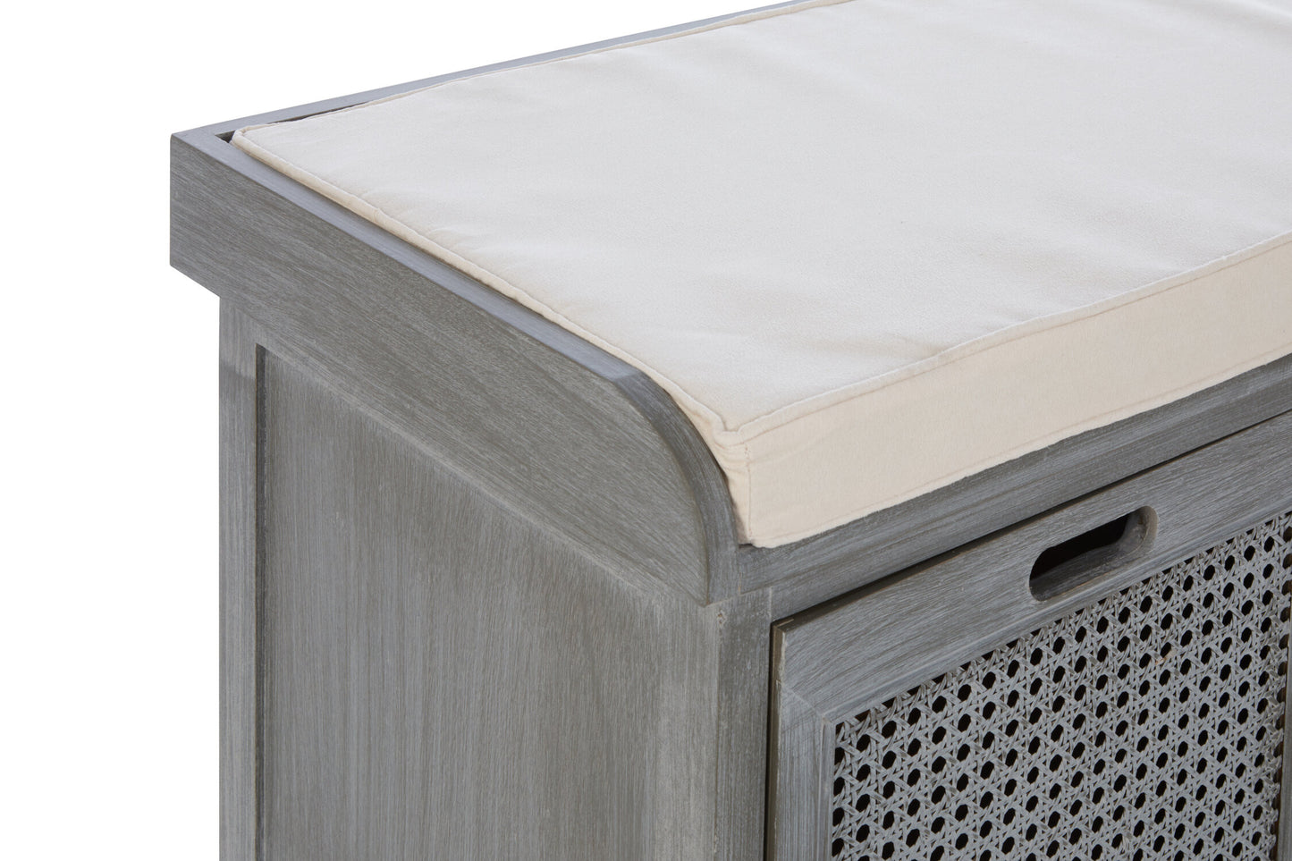 Cambridge 3 Drawer Slate Grey Storage Bench