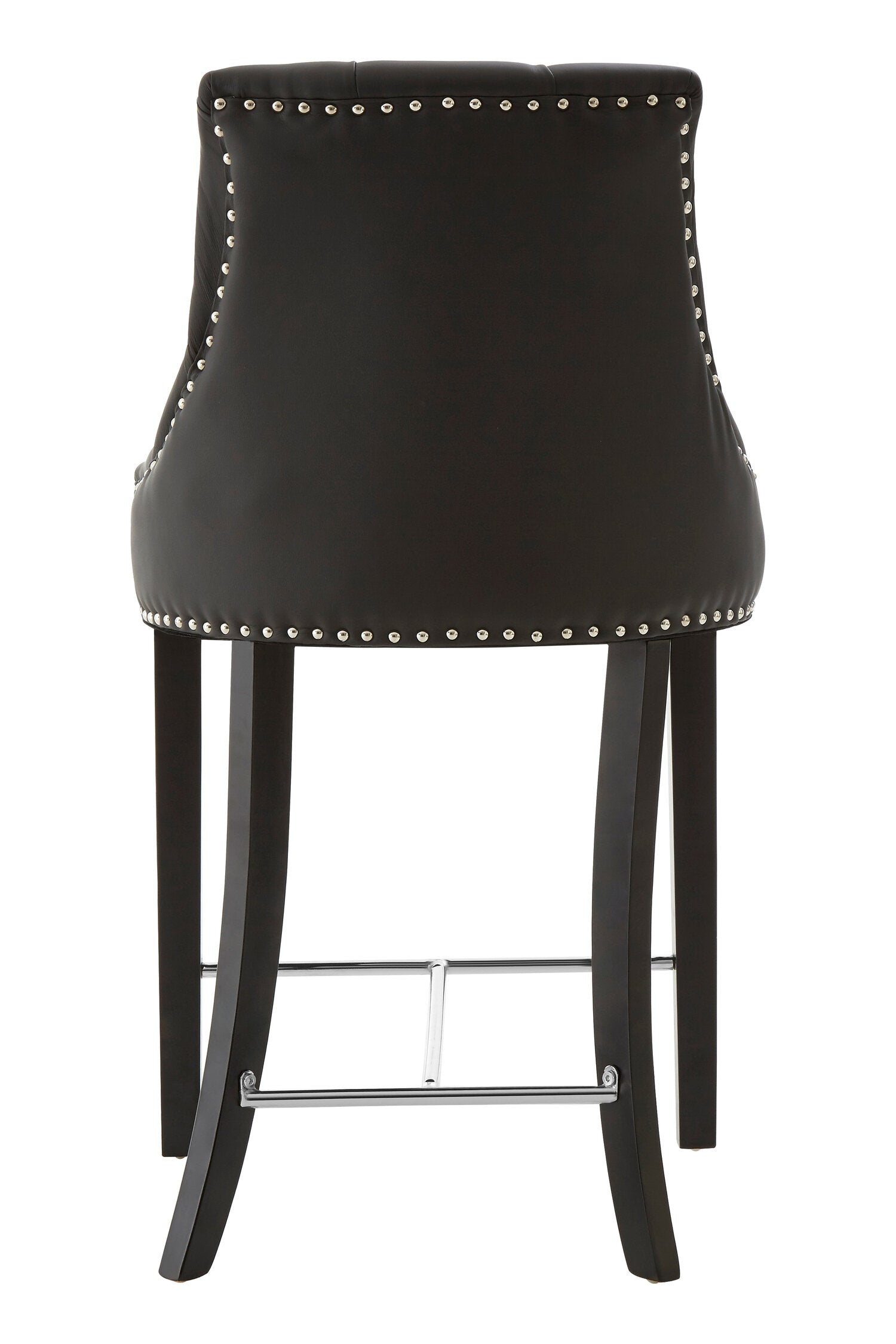 Loxton Black Faux Leather Bar Chair Bar Stool | Bali & Blue