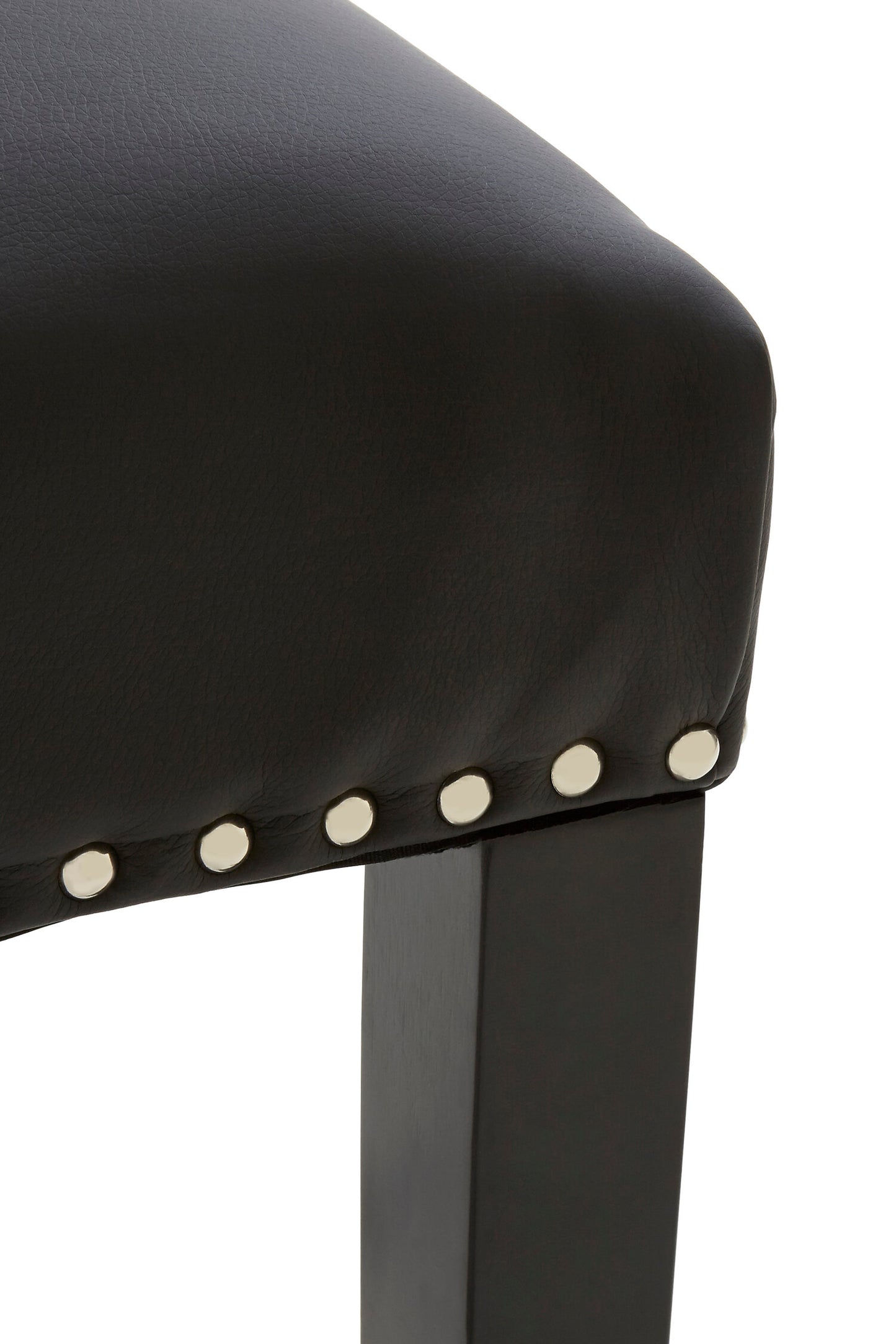 Loxton Black Faux Leather Bar Stool