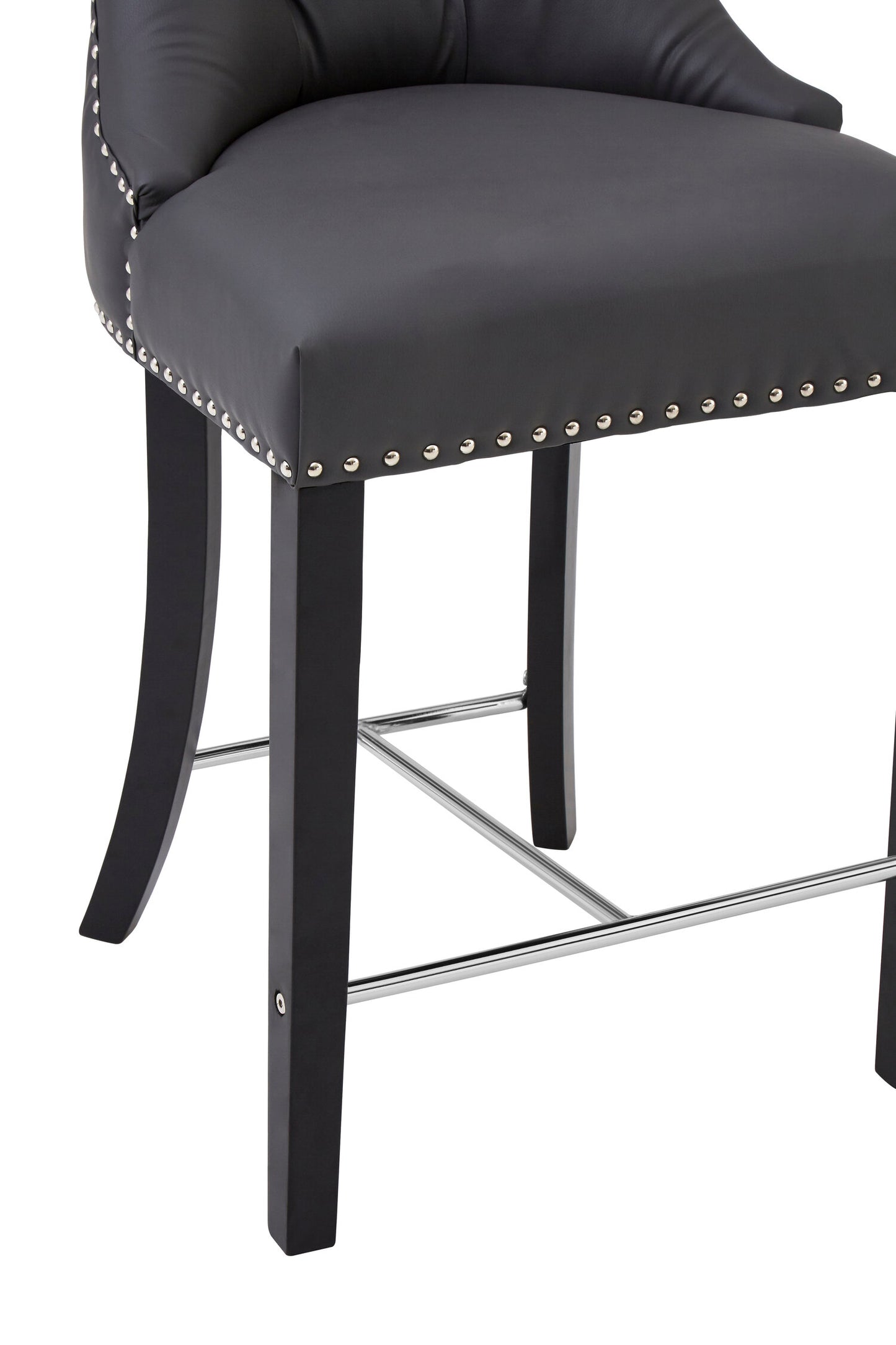 Loxton Grey Faux Leather Bar Chair Bar Stool | Bali & Blue