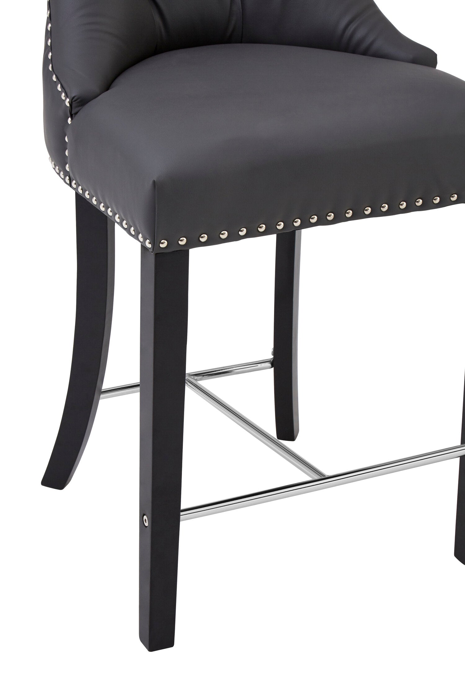 Loxton Grey Faux Leather Bar Chair Bar Stool | Bali & Blue