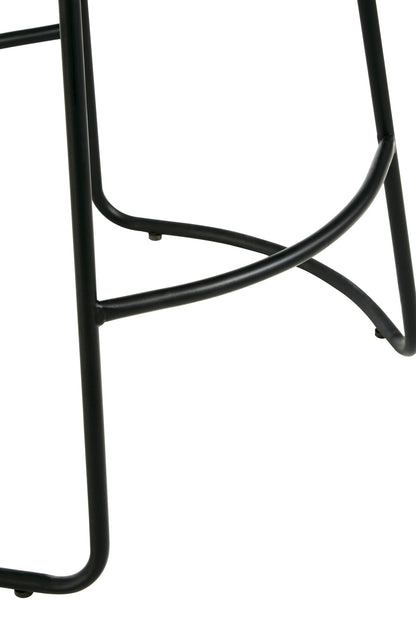 Shoreditch Faux Leather Bar Stool with Metal Legs