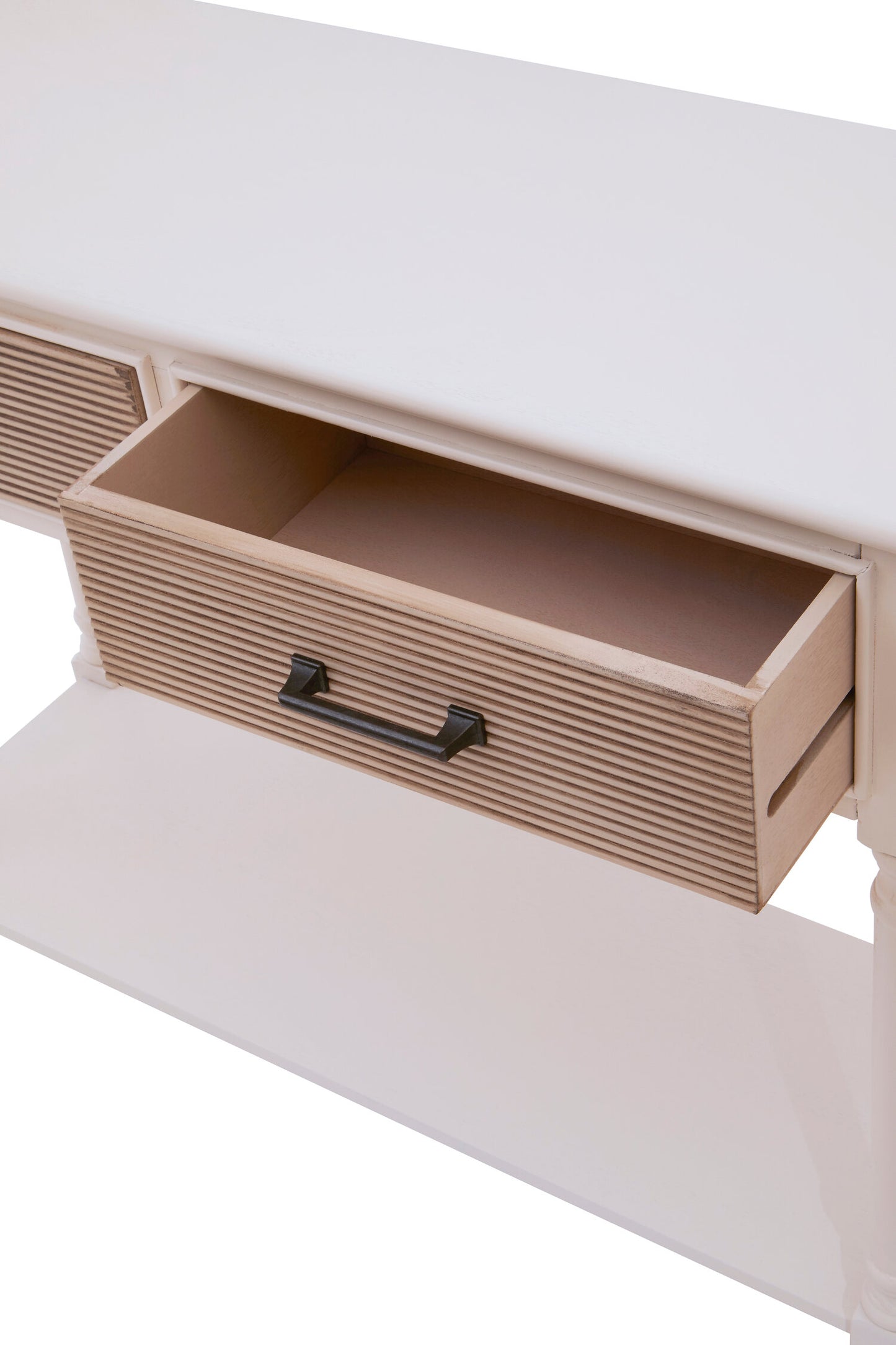Cambridge 2 Drawers White Console Table