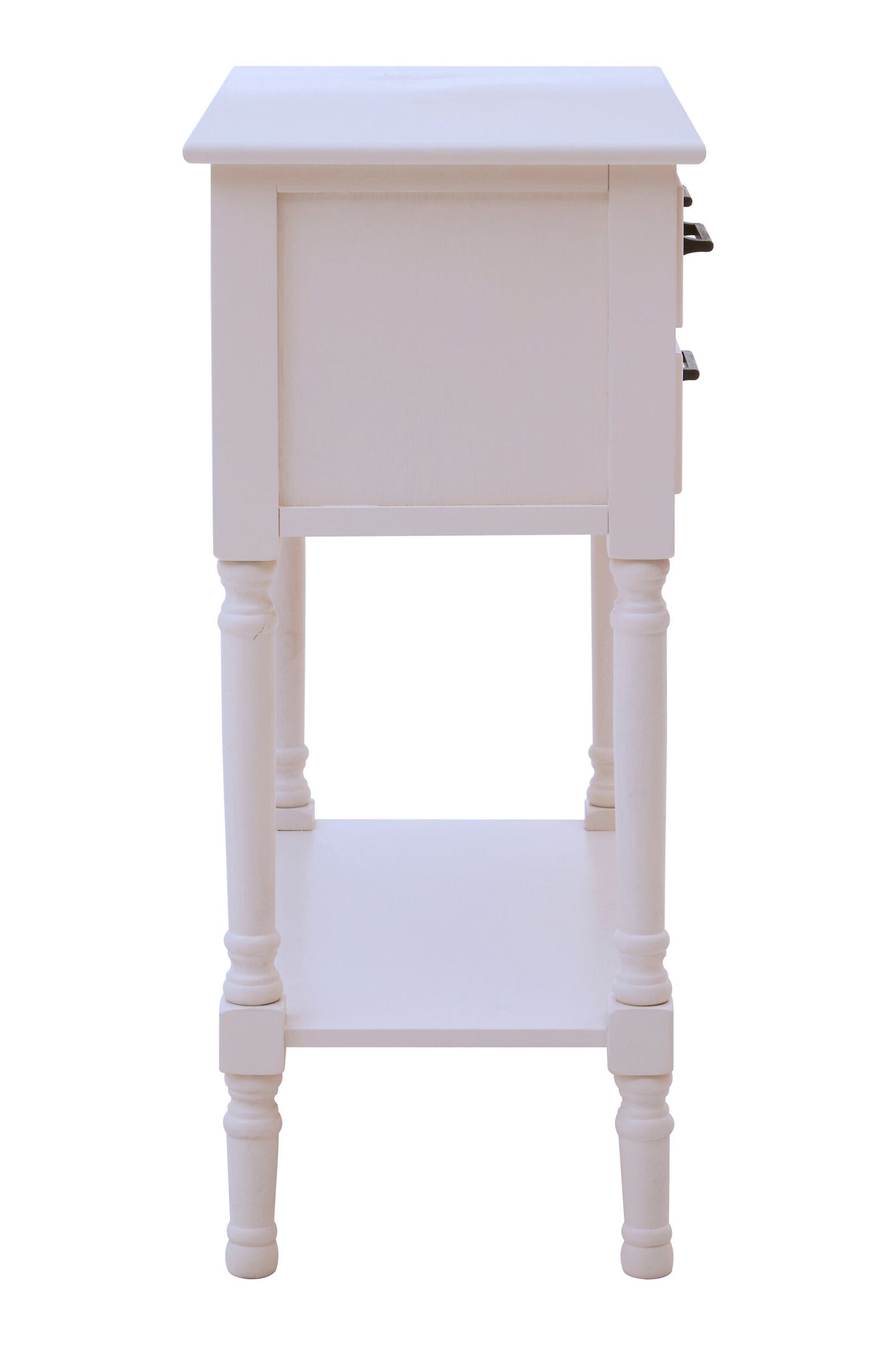 Cambridge 3 Drawers White Console Table
