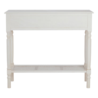 Cambridge White Console Table with 2 Drawers
