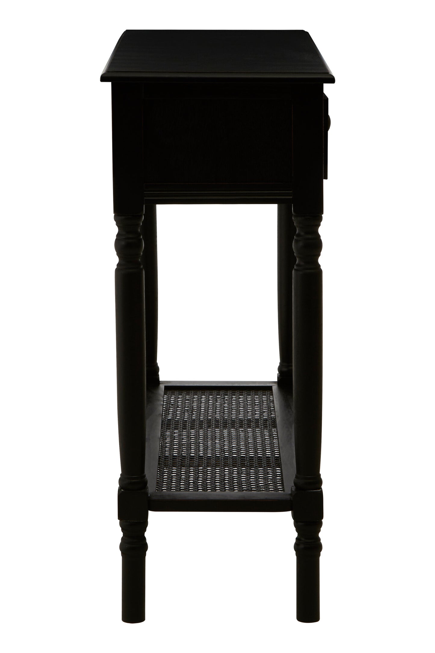 Cambridge 2 Drawer Black Finish Console Table