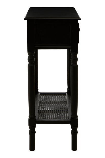 Cambridge 2 Drawer Black Finish Console Table