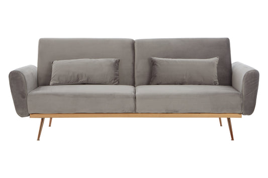 Vivaldi Grey Velvet Sofa Bed