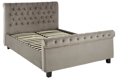 Agnes Grey King Ottoman Bed