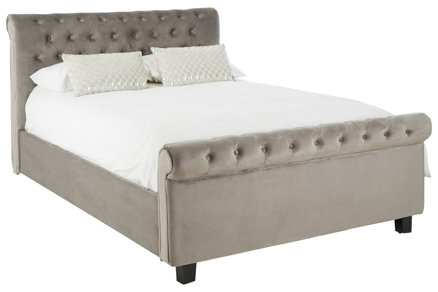 Agnes Grey Ottoman King Bed | Bali & Blue