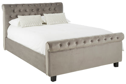 Agnes Grey Ottoman King Bed | Bali & Blue