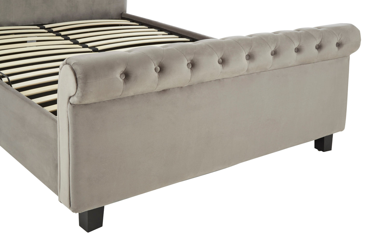 Agnes Grey King Ottoman Bed
