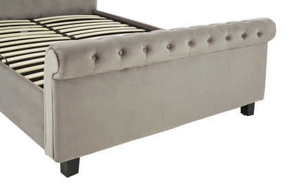 Agnes Grey King Ottoman Bed
